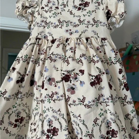 Edgehill Collection Brown Puff Sleeve Sundress - Picture 2 of 6